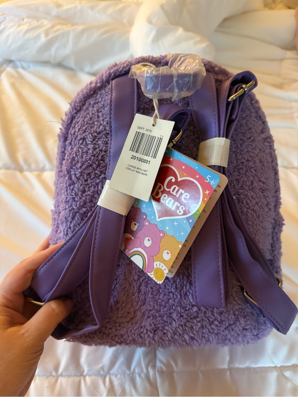 Loungefly Care Bears Bright Heart Raccoon Backpack - Picture 2 of 2
